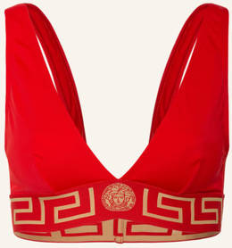Versace Triangel-Bikini-Top rot