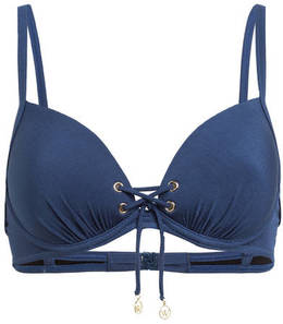 Watercult Bügel-Bikini-Top Summer Solids blau