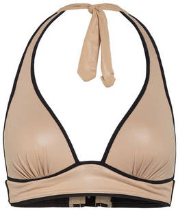 Maryan Mehlhorn Neckholder-Bikini-Top Nuda beige