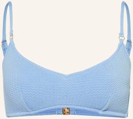Seafolly Bralette-Bikini-Top Sea Dive blau