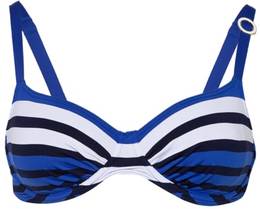 Primadonna Bügel-Bikini-Top Polynesia mit Schmucksteinbesatz blau