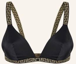 Versace Bustier-Bikini-Top schwarz