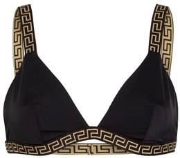 Versace Bustier-Bikini-Top schwarz