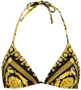 Versace Triangel-Bikini-Top gelb