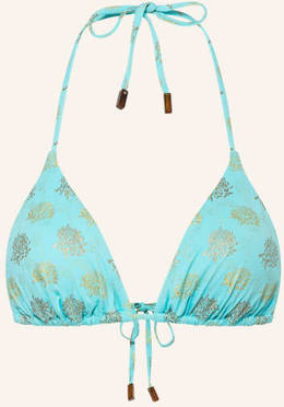 Vilebrequin Triangel-Bikini-Top Iridedescent Flower Of Joy blau