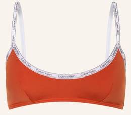 Calvin Klein Bralette-Bikini-Top Logo Tape braun