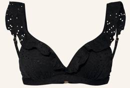 Beachlife Bügel-Bikini-Top Black Embroidery schwarz