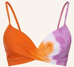 Beachlife Bügel-Bikini-Top Tie Dye violett