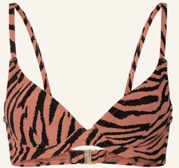 Beachlife Bügel-Bikini-Top Rose Zebra rosa