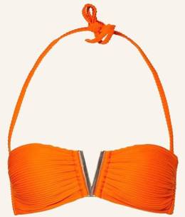 Heidi Klein Bandeau-Bikini-Top Sunset Lake Como orange