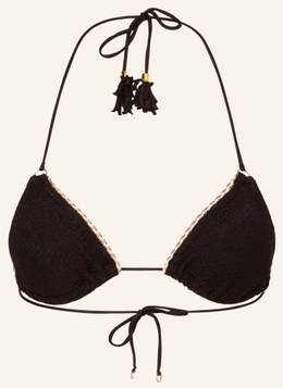 Banana Moon Couture Triangel-Bikini-Top Crochet Gleo schwarz