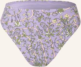 Tory Burch High-Waist-Bikini-Hose Garden Medallion violett
