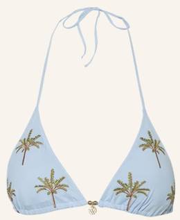 Watercult Triangel-Bikini-Top Island Souvenir blau