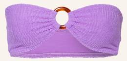 Watercult Bandeau-Bikini-Top Textured Basics violett