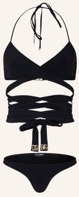 Dolce & Gabbana Neckholder-Bikini schwarz