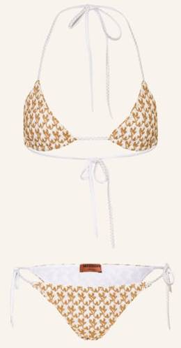 Missoni Triangel-Bikini Mare mit Glitzergarn gold