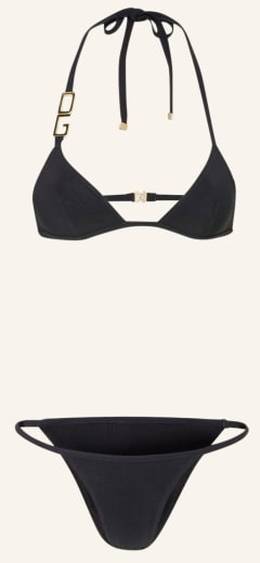 Dolce & Gabbana Triangel-Bikini schwarz