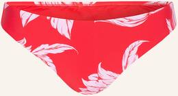 Seafolly Basic-Bikini-Hose Fleur De Bloom rot