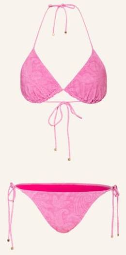 Etro Triangel-Bikini pink