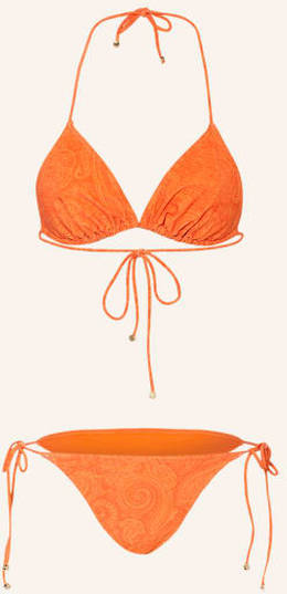 Etro Triangel-Bikini orange