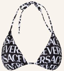 Versace Triangel-Bikini-Top schwarz
