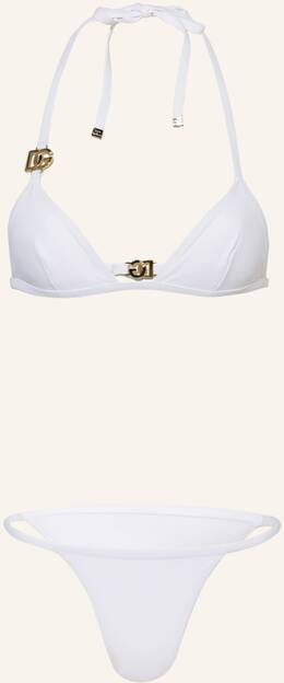 Dolce & Gabbana Triangel-Bikini weiss