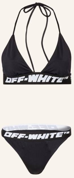 Off-White Triangel-Bikini schwarz