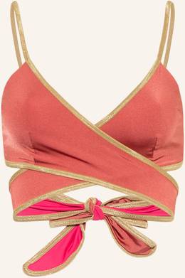 Mymarini Bralette-Bikini-Top Shine mit Uv-Schutz 50+ pink