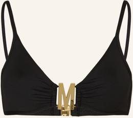 Moschino Triangel-Bikini-Top schwarz