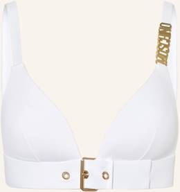 Moschino Triangel-Bikini-Top weiss