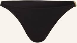 Moschino Brazilian-Bikini-Hose mit Schmucksteinen schwarz