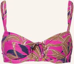 Cyell Bügel-Bikini-Top Palm Springs mit Schmuckperlen pink