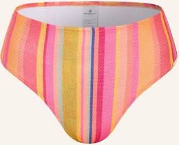 Watercult High-Waist-Bikini-Hose Dopamine Stripe pink