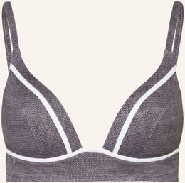 Maryan Mehlhorn Bralette-Bikini-Top Argentum mit Glanzgarn silber