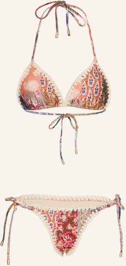Zimmermann Triangel-Bikini Devi rosa