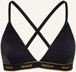 Hugo Triangel-Bikini-Top Sparkling schwarz