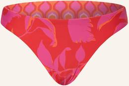 Seafolly Panty-Bikini-Hose Birds Of Paradise Zum Wenden pink