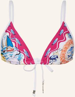 Seafolly Triangel-Bikini-Top Wish You Were Here pink