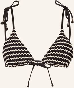 Seafolly Triangel-Bikini-Top Mesh Effect schwarz
