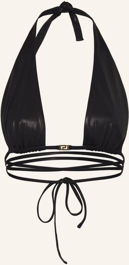 Versace Triangel-Bikini-Top schwarz