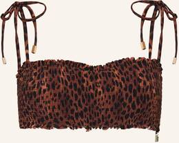 Beachlife Bügel-Bikini-Top Leopard Lover braun