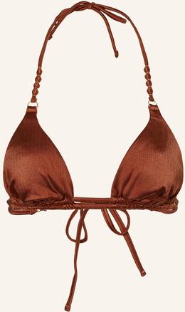 Cyell Triangel-Bikini-Top Treasure Cedar braun