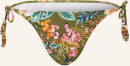 Watercult Triangel-Bikini-Hose Sunset Florals gruen