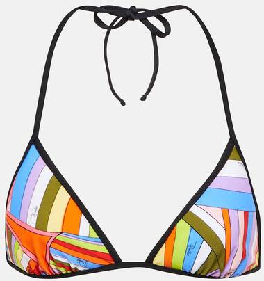 Pucci Bedrucktes Bikini-Oberteil